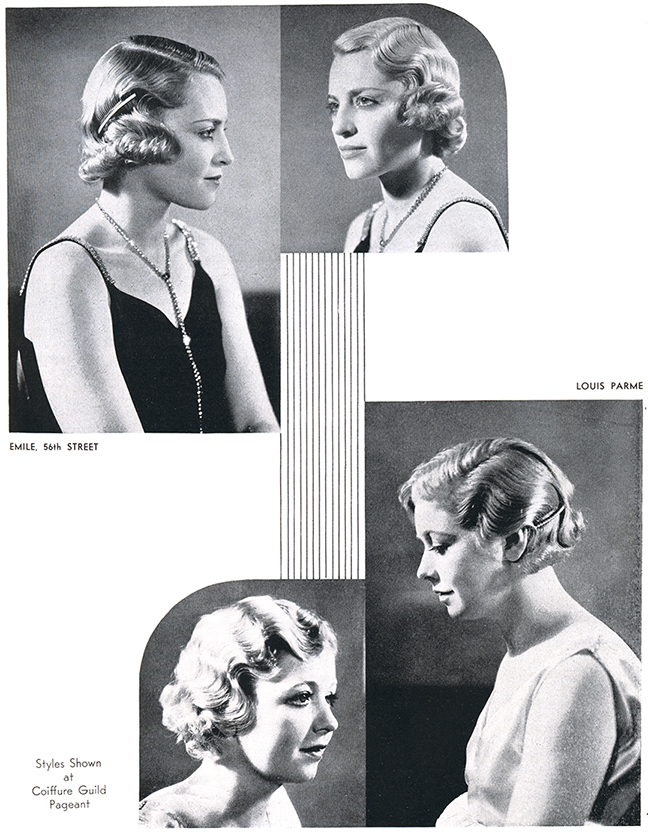 Jazz Age Bob Hairstyles from my 1931 American Hairdresser Magazine