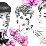 1950s hairstyle illustrations