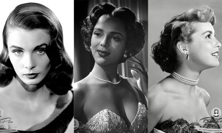 actresses Rosemary Bowe, Dorothy Dandridge, and Janet Leigh photographed in the 1950s.