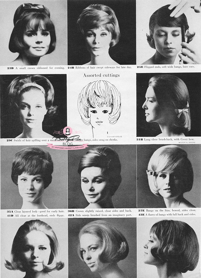 Short wavy women's 1960s hairstyle