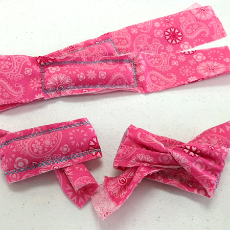 On Etsy Classic rag rollers made from cotton fabric strips for heatless overnight curls