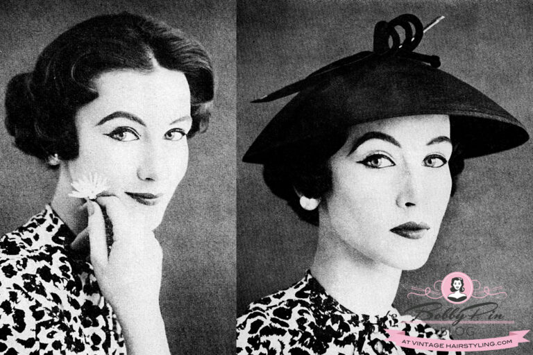 Hairstyles for hats in the 1950s - Vintage Hairstyling