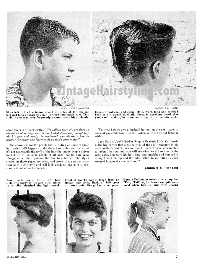 Can you show me some long-haired, 1950s hairstyle photos? - Quora