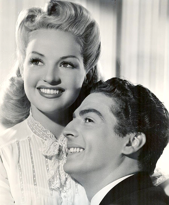 Betty Grable Moon Over Miami movie image with victory rolls
