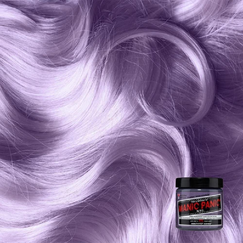 manic panic hair color swatch amethyst ashes lavender