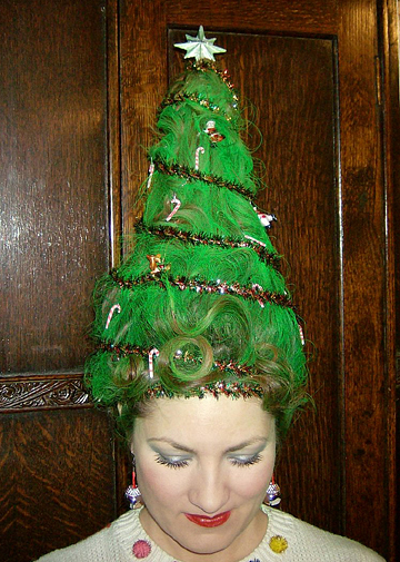 Avant Garde Hairstyles for a Vintage Christmas - Vintage Hairstyling