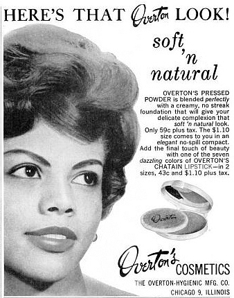 Overton African American Vintage Makeup Advertisment 1960s