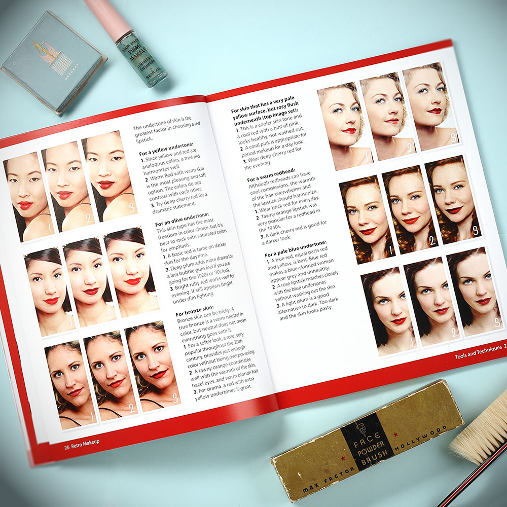 Retro Makeup: Techniques for Applying the Vintage Look- Paperback Book –  Dapper Dolls Pinup Shop
