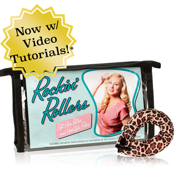 Rockin' Rollers Soft Leopard Print Hair Roller and Hairstyle Filler