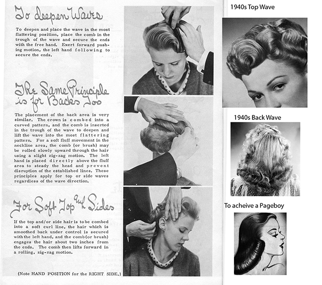 Vintage Creative Combing Hairstyle Magazine Page01