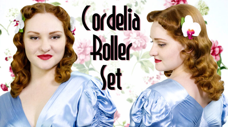 Cordelia roller set using the Rockin' Rollers