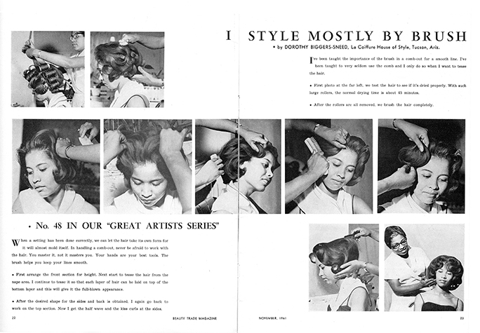 hair brush out directions for black model 1961