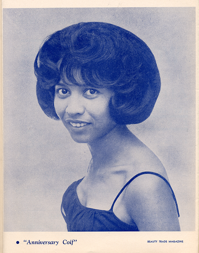 black hair model 1960s