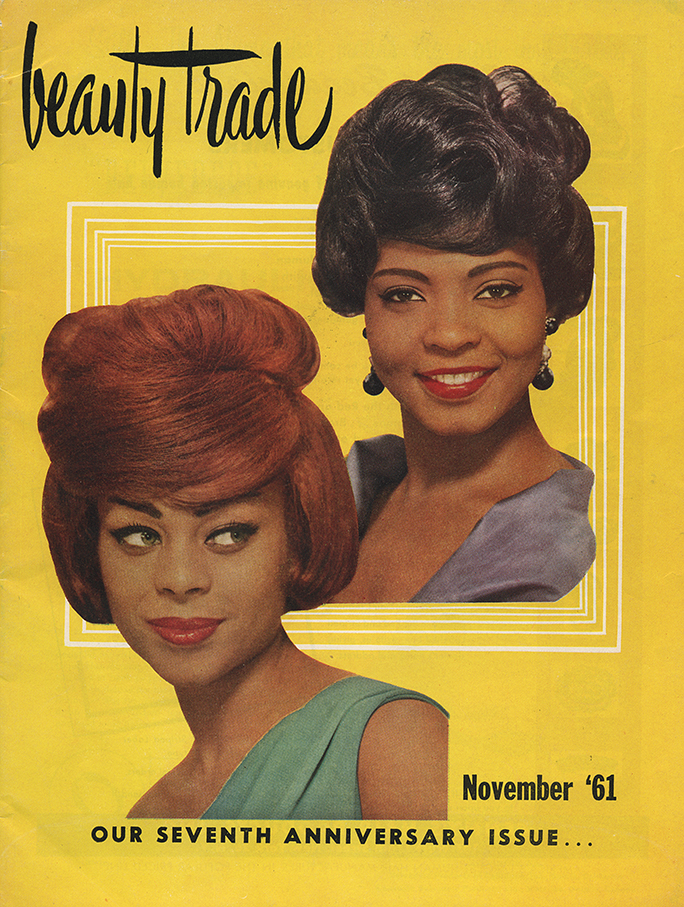 1960s Beauty Trade Magazine Cover vintage black hair models