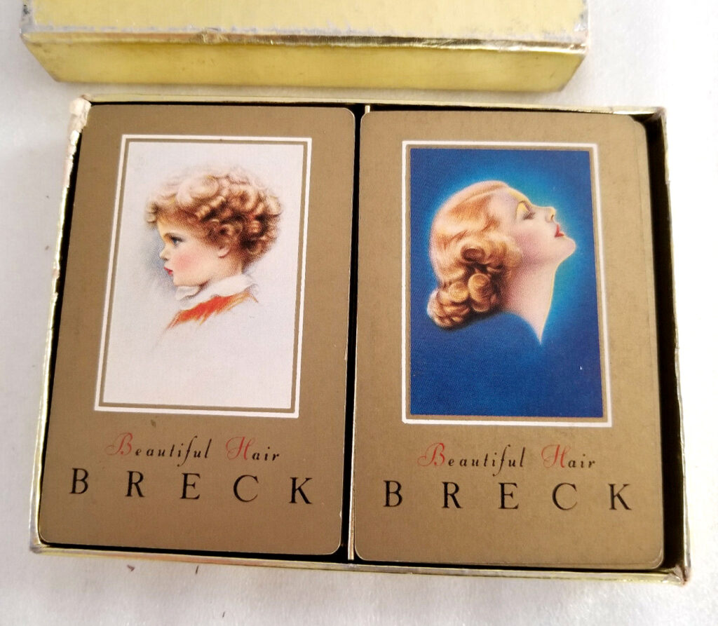 breck girl playing cards