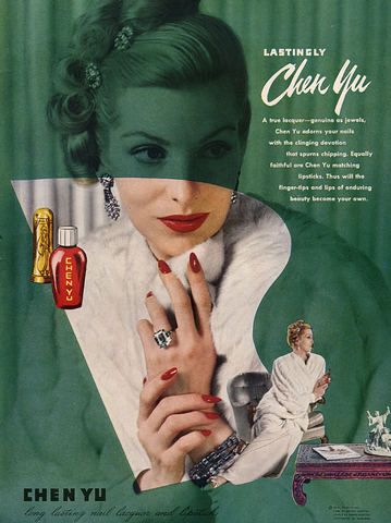 1940s 1950s Chen Yu nailpolish advertisement