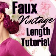 Faking-vintage-hair-length-with-a-hairnet-tutorial