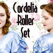 Cordelia roller set using the Rockin' Rollers