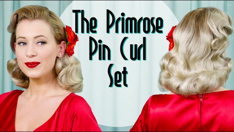 Vintage wet set with the Primrose pin curl set! - Vintage Hairstyling